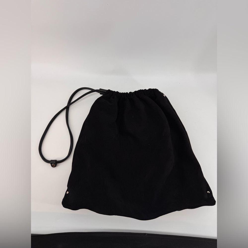 Sondra Robert’s Black Suede Sack Bag
